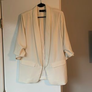 Zara cream blazer